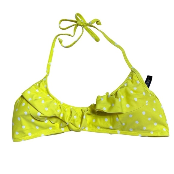 US Polo Ralph Lauren Yellow Polka Dot Halter Bikini Set Women’s US S - Picture 2 of 7